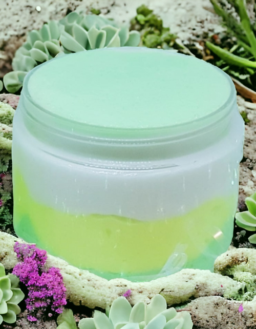 Load image into Gallery viewer, OrgAnnick Aloe &amp; Cucumber Sugar Scrub &amp; Face Mask - Natural Exfoliator for Toning, Hydrating &amp; Smoothing Skin wit Pure Aloe Vera Gel. Gentle, Non-Comedogenic for Sensitive Skin - 12 oz
