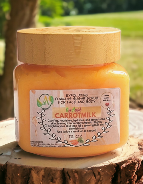 Load image into Gallery viewer, CarrotMilk Sugar Scrub &amp; Mask
