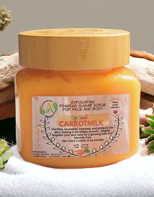 Load image into Gallery viewer, CarrotMilk Sugar Scrub &amp; Mask
