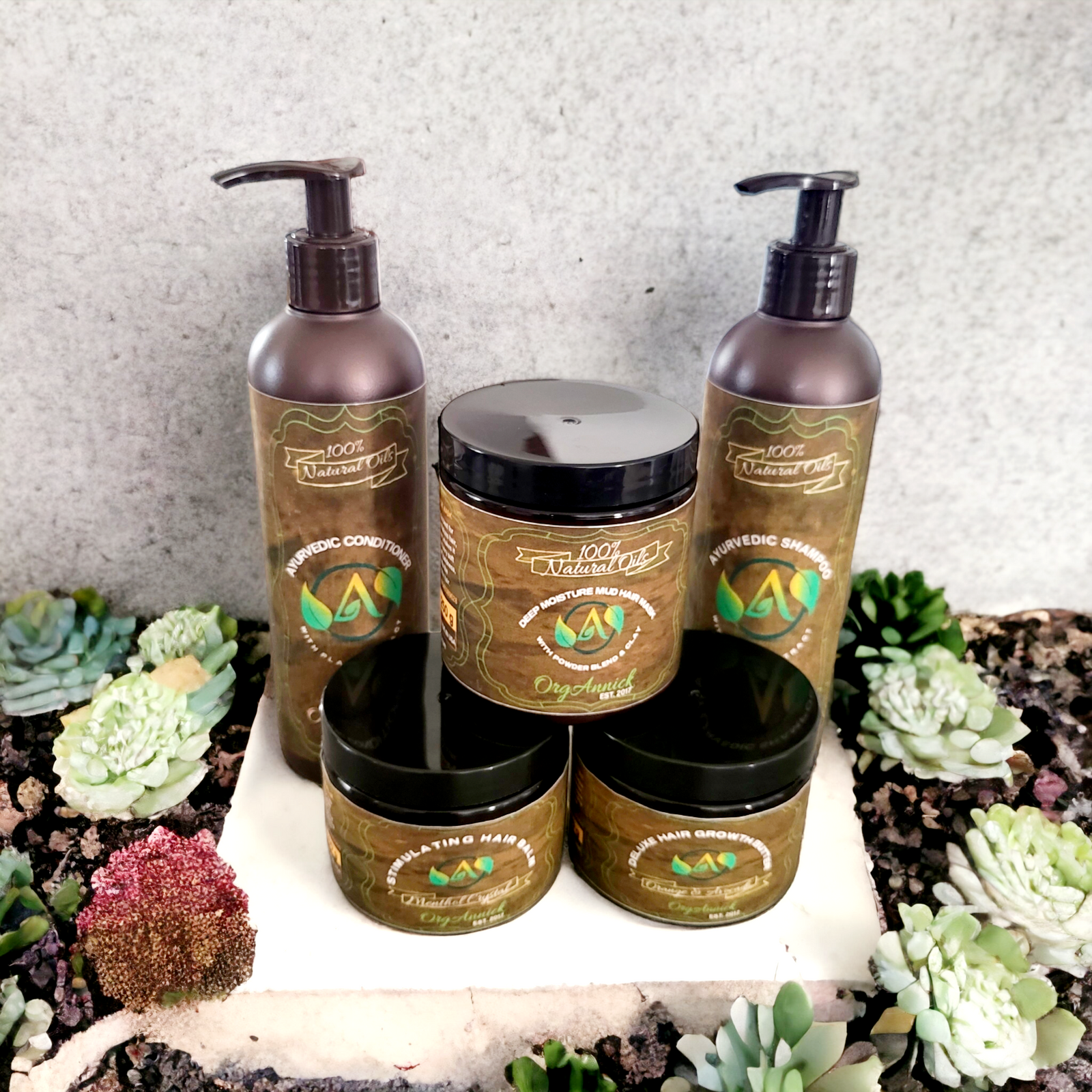 Ayurvedic Hair Set for Intense Hair Growth with Mud Mask - The Absolute Hair Favorite