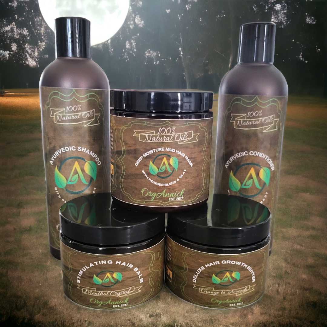 Ayurvedic Hair Set for Intense Hair Growth with Mud Mask - The Absolute Hair Favorite