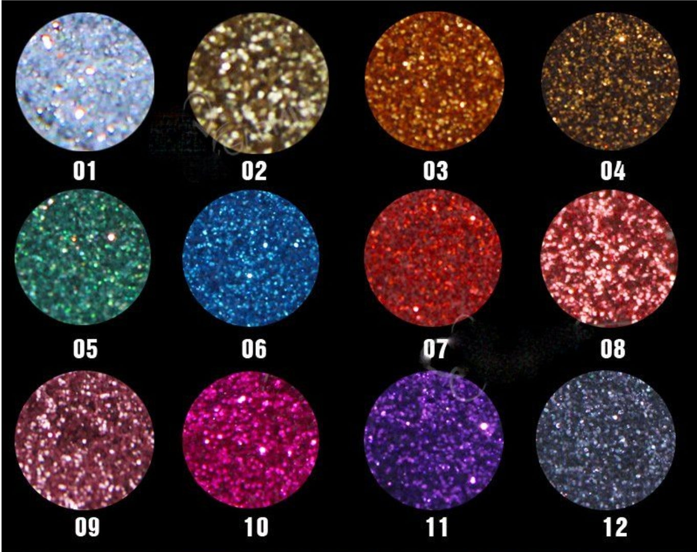 Colors Lipstick Glitter Loose Powder