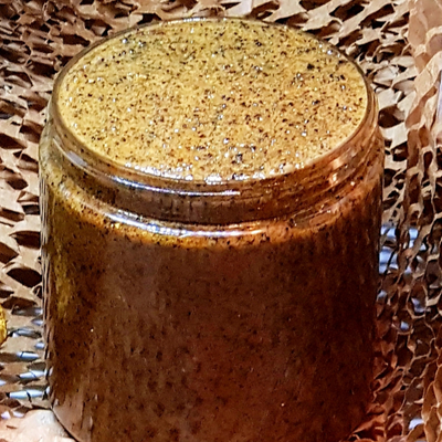 OrgAnnick Coffee Scrub Glow: Natural Ayurvedic Exfoliant for Acne, Dark Spots, Hyperpigmentation and Stretch Marks - 12 oz